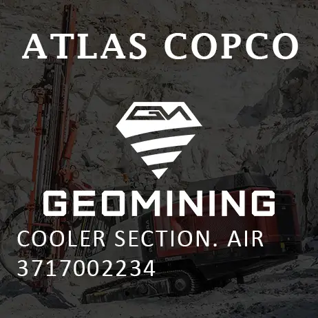 3717002234 СЕКЦИЯ ОХЛАДИТЕЛЯ  ВОЗДУХ Atlas Copco / Epiroc