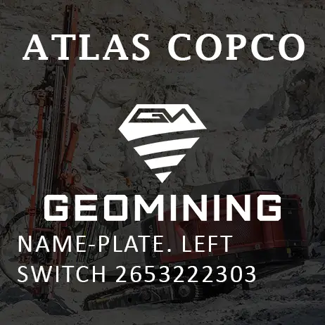 2653222303 ТАБЛИЧКА  ЛЕВЫЙ ПЕРЕКЛЮЧАТЕЛЬ Atlas Copco / Epiroc