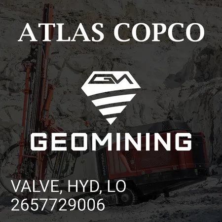 2657729006 КЛАПАН, ГИДРАВЛИЧЕСКИЙ, LO Atlas Copco / Epiroc