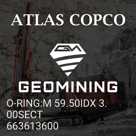 663613600 УПЛОТНИТЕЛЬНОЕ КОЛЬЦО:M 59.50IDX 3.00SECT Atlas Copco / Epiroc