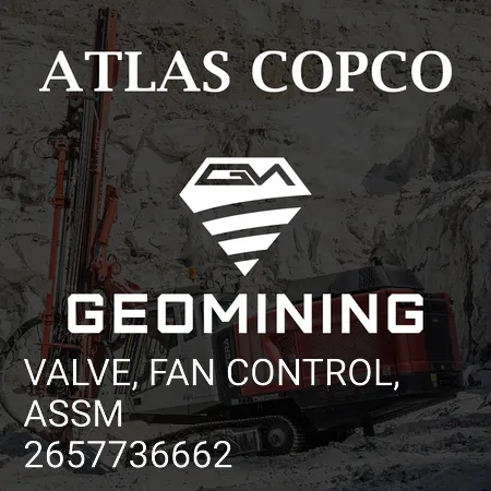 2657736662 КЛАПАН, УПРАВЛЕНИЕ ВЕНТИЛЯТОРОМ, В СБОРЕ Atlas Copco / Epiroc
