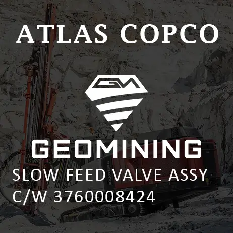3760008424 КЛАПАН МЕДЛЕННОЙ ПОДАЧИ В СБОРЕ Atlas Copco / Epiroc