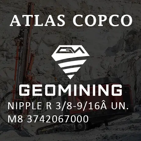 3742067000 НИППЕЛЬ R 3/8-9/16? UN  M8 Atlas Copco / Epiroc