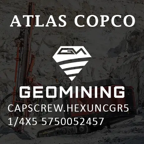 5750052457 ВИНТ С ШЕСТИГРАННОЙ ГОЛОВКОЙ  ШЕСТИГРАННЫЙ UNCGR5 1/4X5 Atlas Copco / Epiroc