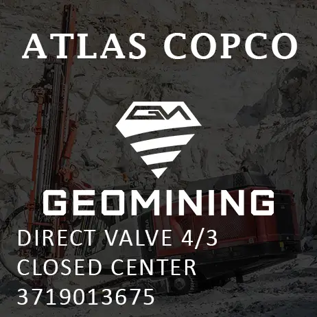 3719013675 ПРЯМОЙ КЛАПАН 4/3 ЗАКРЫТЫЙ ЦЕНТР Atlas Copco / Epiroc