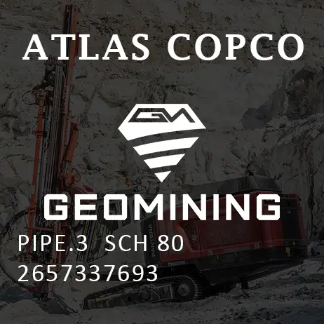 2657337693 ТРУБА 3 SCH 80 Atlas Copco / Epiroc