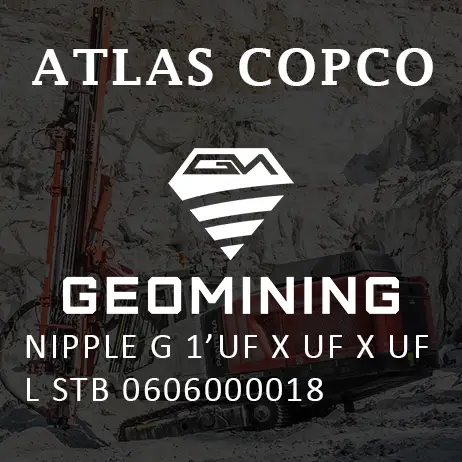 0606000018 НИППЕЛЬ G 1'UF X UF X UF L STB Atlas Copco / Epiroc