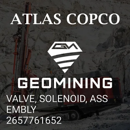 2657761652 КЛАПАН, ЭЛЕКТРОМАГНИТНЫЙ, В СБОРЕ Atlas Copco / Epiroc