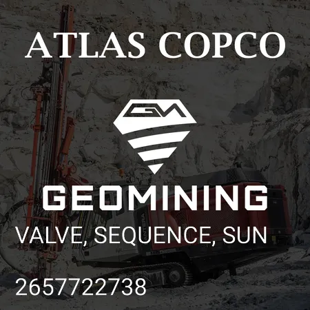 2657722738 КЛАПАН, ПОСЛЕДОВАТЕЛЬНОСТЬ, СОЛНЦЕ Atlas Copco / Epiroc