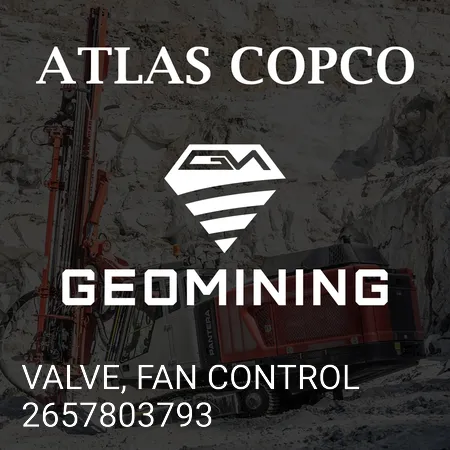 2657803793 КЛАПАН, УПРАВЛЕНИЕ ВЕНТИЛЯТОРОМ Atlas Copco / Epiroc
