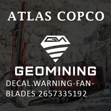 2657335192 НАКЛЕЙКА  ПРЕДУПРЕЖДЕНИЕ-ЛОПАСТИ ВЕНТИЛЯТОРА Atlas Copco / Epiroc